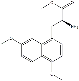 METHYL (2S)-2-AMINO-3-(4,7-DIMETHOXYNAPHTHYL)PROPANOATE Struktur