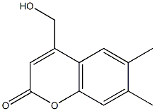 4-(HYDROXYMETHYL)-6,7-DIMETHYL-2H-CHROMEN-2-ONE Struktur