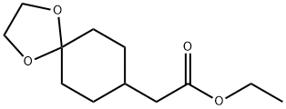 (1,4-DIOXA-SPIRO[4.5]DEC-8-YL)-ACETIC ACID ETHYL ESTER Struktur