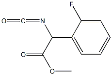 METHYL (2-FLUOROPHENYL)(2-ISOCYANATO)ACETATE Struktur