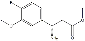 METHYL (3S)-3-AMINO-3-(4-FLUORO-3-METHOXYPHENYL)PROPANOATE Struktur