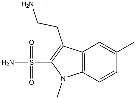 3-(2-AMINOETHYL)-N-METHYL-1H-INDOLE-5-METHANE SULFONAMIDE Struktur