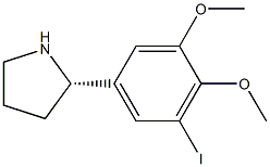 5-((2S)PYRROLIDIN-2-YL)-3-IODO-1,2-DIMETHOXYBENZENE Struktur