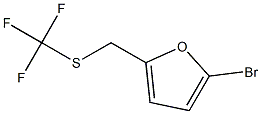 2-BROMO-5-([(TRIFLUOROMETHYL)THIO]METHYL)FURAN Struktur