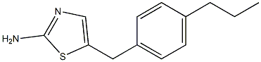 5-(4-PROPYLBENZYL)-1,3-THIAZOL-2-AMINE Struktur