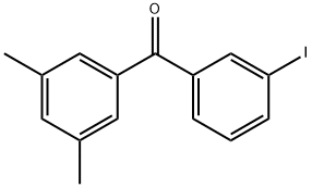 3,5-DIMETHYL-3'-IODOBENZOPHENONE Struktur