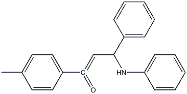 3-PHENYL-3-PHENYLAMINO-1-P-TOLYL-PROPENONE Struktur