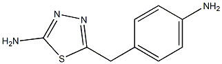 5-(4-AMINOBENZYL)-1,3,4-THIADIAZOL-2-AMINE Struktur