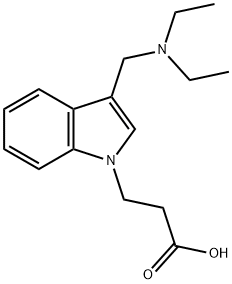 3-(3-DIETHYLAMINOMETHYL-INDOL-1-YL)-PROPIONIC ACID Struktur