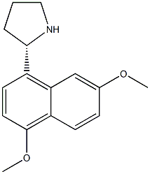 4-((2S)PYRROLIDIN-2-YL)-1,6-DIMETHOXYNAPHTHALENE Struktur