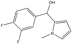 3,4-DIFLUOROPHENYL-(1-METHYL-2-PYRROLYL)METHANOL Struktur