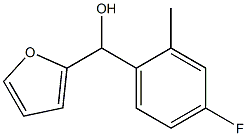 4-FLUORO-2-METHYLPHENYL-(2-FURYL)METHANOL Struktur