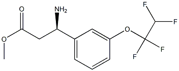 METHYL (3R)-3-AMINO-3-[3-(1,1,2,2-TETRAFLUOROETHOXY)PHENYL]PROPANOATE Struktur