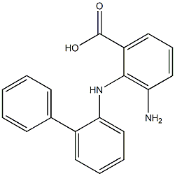 3-AMINO-2-(BIPHENYL-2-YLAMINO)-BENZOIC ACID Struktur