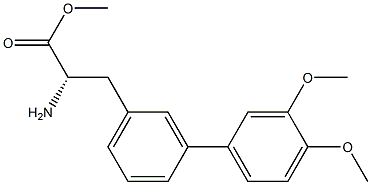 METHYL (2S)-2-AMINO-3-[3-(3,4-DIMETHOXYPHENYL)PHENYL]PROPANOATE Struktur