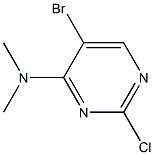 5-BROMO-2-CHLORO-4-(DIMETHYLAMINO)PYRIMIDINE Struktur