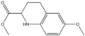 6-METHOXY-1,2,3,4-TETRAHYDRO-QUINOLINE-2-CARBOXYLIC ACID METHYL ESTER Struktur