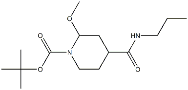 4-PROPYLCARBAMOYLMETHOXY-PIPERIDINE-1-CARBOXYLIC ACID TERT-BUTYL ESTER Struktur