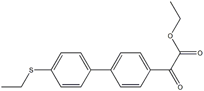 ETHYL 4-(4-ETHYLTHIOPHENYL)BENZOYLFORMATE Struktur