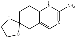 2-AMINO-7,8-DIHYDRO-6(5H)QUINAZOLINONE ETHYLENE KETAL Struktur