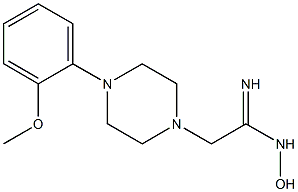 N-HYDROXY-2-[4-(2-METHOXYPHENYL)PIPERAZIN-1-YL]ETHANIMIDAMIDE Struktur