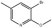 3-BROMO-2-METHOXY-5-METHYLPYRIDINE Struktur