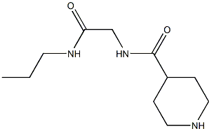 N-[2-OXO-2-(PROPYLAMINO)ETHYL]PIPERIDINE-4-CARBOXAMIDE Struktur