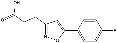 3-(5-(4-FLUOROPHENYL)ISOXAZOL-3-YL)PROPANOIC ACID Struktur