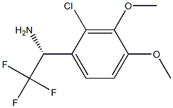 (1R)-1-(2-CHLORO-3,4-DIMETHOXYPHENYL)-2,2,2-TRIFLUOROETHYLAMINE Struktur