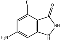 6-AMINO-4-FLUORO-3-HYDROXYINDAZOLE Struktur