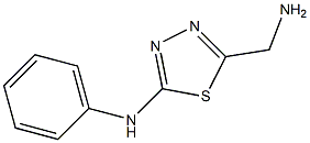 (5-AMINOMETHYL-[1,3,4]THIADIAZOL-2-YL)-PHENYL-AMINE Struktur