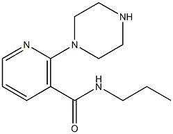 2-PIPERAZIN-1-YL-N-PROPYL-NICOTINAMIDE Struktur