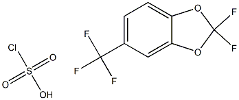 2,2-DIFLUORO-6-TRIFLUOROMETHYL-BENZO(1,3)DIOXOLE-SULFOCHLORIDE Struktur