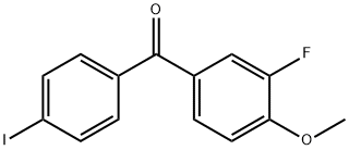 3-FLUORO-4'-IODO-4-METHOXYBENZOPHENONE Struktur