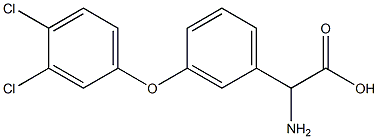 AMINO-[3-(3,4-DICHLOROPHENOXY)-PHENYL]-ACETIC ACID Struktur