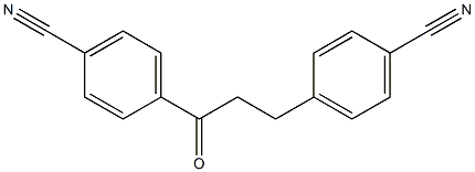 4'-CYANO-3-(4-CYANOPHENYL)PROPIOPHENONE Struktur