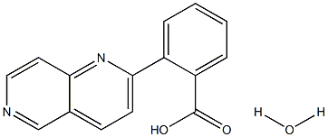 2-(1,6-NAPHTHYRIDIN-2-YL)BENZOIC ACID HYDRATE Struktur