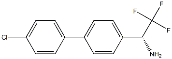 (1R)-1-[4-(4-CHLOROPHENYL)PHENYL]-2,2,2-TRIFLUOROETHYLAMINE Struktur