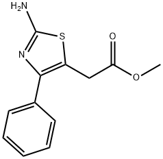 METHYL 2-(2-AMINO-4-PHENYLTHIAZOL-5-YL)ACETATE Struktur