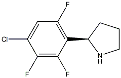 (2R)-2-(4-CHLORO-2,3,6-TRIFLUOROPHENYL)PYRROLIDINE Struktur