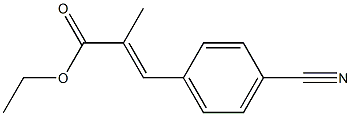 3-(4-CYANO-PHENYL)-2-METHYL-ACRYLIC ACID ETHYL ESTER Struktur