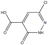 6-CHLORO-3-OXO-2,3-DIHYDROPYRIDAZINE-4-CARBOXYLIC ACID Struktur