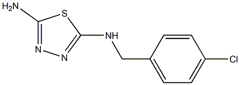 N-(4-CHLOROBENZYL)-1,3,4-THIADIAZOLE-2,5-DIAMINE Struktur