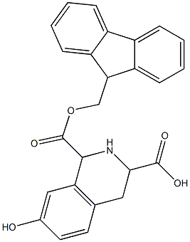 FMOC-1,2,3,4-TETRAHYDRO-7-HYDROXYISOQUINOLINE-3-CARBOXYLIC ACID Struktur