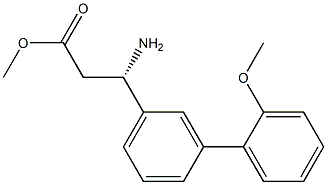 METHYL (3S)-3-AMINO-3-[3-(2-METHOXYPHENYL)PHENYL]PROPANOATE Struktur