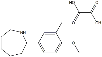 2-(4-METHOXY-3-METHYL-PHENYL)-AZEPANE, OXALIC ACID Struktur