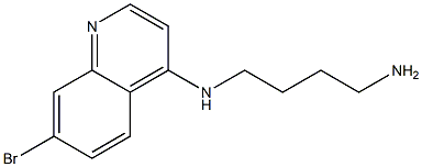 4-(4-AMINOBUT-1-YL)AMINO-7-BROMOQUINOLINE Struktur