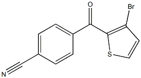 3-BROMO-2-(4-CYANOBENZOYL)THIOPHENE Struktur