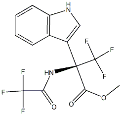 METHYL 3,3,3-TRIFLUORO-2-(1H-INDOL-3-YL)-N-(TRIFLUOROACETYL)ALANINATE Struktur