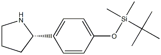 1-[4-((2S)PYRROLIDIN-2-YL)PHENOXY]-1,1,2,2-TETRAMETHYL-1-SILAPROPANE Struktur